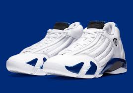 Jordan 14 Retro White Black Hyper Royal Men S Shoe Official Images Of The Air Jordan 14 Hyper Royal In 2020 Air Jordans Air Jordans Retro Jordans