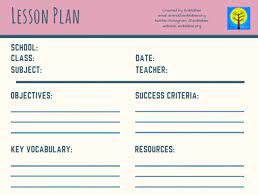 Gde business studies grade 11 term 2 april informal activities 2020 lockdown period 2 term 2: 13 Free Lesson Plan Templates For Teachers