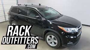 This is the only system that fits, and it looks pretty darn sweet! Toyota Highlander With Thule Rapid Podium Aeroblade Roof Rack Crossbars Youtube