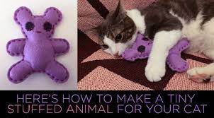 Here S How To Make A Tiny Stuffed Animal For Your Cat In Mere Minutes Cats Animals Cat Behavior