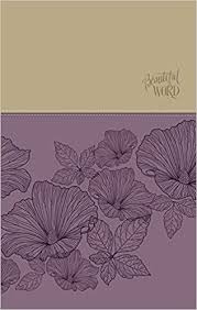 Niv Beautiful Word Coloring Bible Large Print Leathersoft Purple Tan Zondervan 0025986447069 Amazon Com Boo Bible Coloring Beautiful Words Large Prints