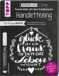Diese vorlage erhältst du kostenlos auf meiner homepage (klicke aufs vorlagen für fenster kreidemarker verwenden. Vorlagenmappe Fensterdeko Mit Dem Kreidemarker Handlettering Inkl Original Kreidemarker Von Kreul Und Schablonen 7 Vorlagenbogen Mit Motiven In Schablonen Plus Samtliche Motive Als Download Rotters Nina Amazon De Bucher