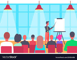 Businessman Pointing Flip Chart Conference Meeting