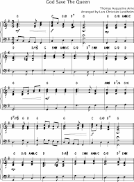 Smashwords God Save The Queen Pure Sheet Music For Piano Arranged By Lars Christian Lundholm A Book By Pure Sheet Music Page 1