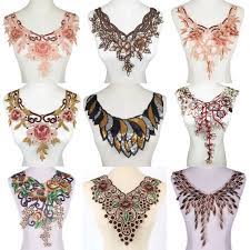 #4 inovasi bordir tempel pada baju bordir wanita dan baju seragam. Bunga Bordir Renda Jahit Untuk Pakaian Applique Diy Aksesori Pemasok Stiker Renda Kerah Garis Leher Buku Tempel Tali Sepatu Aliexpress