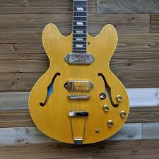 Epiphone John Lennon Revolution Casino Natural Guitars Electric Semi Hollow Body Safe Haven Music Epiphone John Lennon Guitar