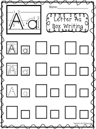 This free reproducible worksheet features the print english (latin). 26 Printable Alphabet Box Writing Worksheets Preschool Kdg Etsy Schweiz