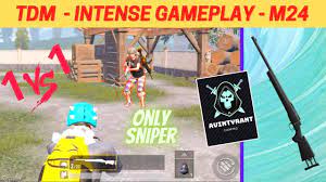 Tdm 1 Vs 1 Only Sniper Challenge M24 Pubg Mobile Gameplay Pubg 2 0 In 2021 Gameplay Sniper Challenges