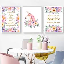 The diamond painting kit wizardi contains: Home Decor Space Art Posters Cartoon Unicorn Flowers Nordic Simple Style Canvas Prints Painting Wall Pictures For Room Unframed Painting Calligraphy Aliexpress