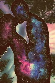Photo By Alisonjohnson2 Freetoedit Warmamber Sticker Kissing Northernlights In 2020 Twin Flame Art Love Art Romantic Art