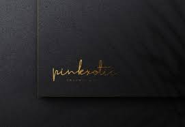 Luxury Logo Mockup On Black Craft Paper In 2020 Luxury Logo Logo Mockup Business Card Mock Up