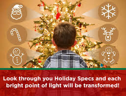 It is perfect for dressing up your home, room, garden, yard. Amazon Com Holiday Specs 3d Glasses 12pk Holographic Glasses Look Through Glasses At Your Holiday Lights And See Snowmen Snowflakes Santa Gingerbread Men Candy Canes Or Reindeer Appear Before Your Eyes Home Kitchen