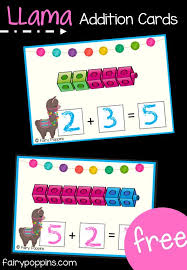 It includes two activities : Llama Addition Activities Fairy Poppins Math Centers Kindergarten Subtraction Activities Numbers Kindergarten