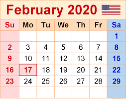 February 2020 Usa Holidays Calendar February February2020 Februaryholidays Februarycalendar Usa August Calendar Printable Calendar July September Calendar