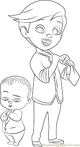 Boss baby characters coloring pages. Tim And Boss Baby Coloring Page For Kids Free The Boss Baby Printable Coloring Pages Online For Kids Coloringpages101 Com Coloring Pages For Kids