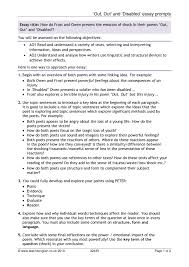 Getting the books edexcel igcse english language paper 2 now is not type of inspiring means. Out Out Disabled Igcse Coursework Poetry Edexcel