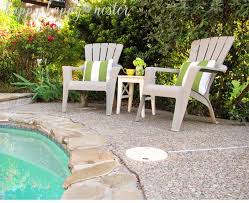 Annie Sloan Chalk Paint And Plastic Outdoor Chairs Happy Happy Nester Painted Outdoor Furniture Plastic Outdoor Furniture Used Outdoor Furniture