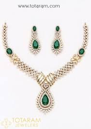 18k Diamond Necklace Sets Diamond Necklace Set Gold Earrings Designs Indian Diamond Jewellery