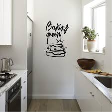 Interior design quotes & news. Buy Baking Queen Sign Kitchen Quotes Wall Art Vinyl Decal 28 X 18 Decoration Vinyl Sticker Cute Kitchen Wall Decor Wall Art Online At Low Prices In India Amazon In