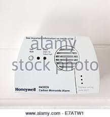 Honeywell h450en carbon monoxide detector / alarm. Carbon Monoxide Detector Stock Photo Alamy