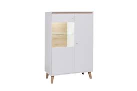 58 cm breit, 172 cm hoch, 33 cm tief; Highboard Schrank Kalmar In Weiss Matt Inkl Led Beleuchtung Kaufen Bei Sylwia Lesniewska Fun Mobel