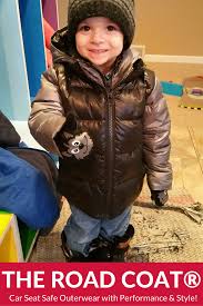 Car Seat Safety Road Coat Down Jacket Platinum Black Toddler Coat Down Jacket Car Seats