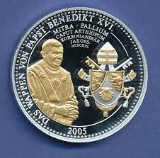 Hat seine altbayerische heimat in das päpstliche wappen aufgenommen. Papst Benedikt Xvi Papstliches Wappen Edle Grosse Medaille Teilweise Vergoldet Tilman Dohren Briefmarken Munzen