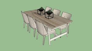 Mesa De Comedor 3d Warehouse Furniture Layout Dining Table Furniture
