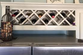 Wine Rack Made Above Fridge Instead Of Cabinet We Never Used Simple Kitchen Remodel Farmhouse Kitchen Remodel Inexpensive Kitchen Remodel
