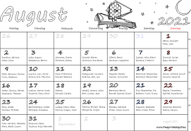 As we know, calendars are very useful for the planning process and there is an old saying feeling to plan failing to fail. Monatskalender August 2021 Pdf Drucken Kostenlos