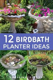 Create A Garden Art Birdbath Planter Empress Of Dirt Bird Bath Garden Country Garden Landscaping Bird Bath Planter