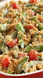 Creamy Green Bean Tomato Casserole Recipe Creamy Green Beans Green Bean Casserole Yummy Casserole Recipes