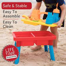 Amazon Com Sand And Water Table Aquatic Arena Sandbox Activity Play Set Play Sand And Water Creative Sensory T Sand And Water Table Beach Toys Kids Sandbox