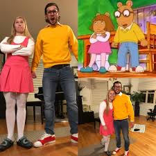 Arthur And Dw Pbs Kids Costume Easy Diy Perfect For Couples Or Kids Book Char Halloween Costumes Friends Two Person Halloween Costumes Halloween Costumes Tv
