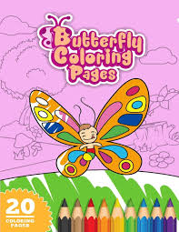 All of our butterfly coloring pages are free to download and for personal use. Butterfly Coloring Pages 8x11 5 Coloring Book For Kids Amazon De Publishing Ultimate Notebooks Fremdsprachige Bucher