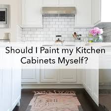 After cleaning, it's time to roughen things up! Should I Paint My Kitchen Cabinets Myself Paper Moon Painting