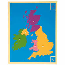The united kingdom of great britain and northern ireland, for short known as britain, uk and the united kingdom, located in western europe. Puzzle Map The United Kingdom Nienhuis Montessori