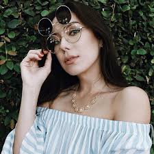 Steampunk Vintage Retro Round Circle Flip Up Sunglasses