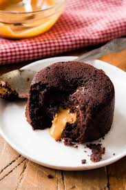 Gooey, rich runny molten chocolate centers surrounded by a to make these ahead of time, prepare lava cakes up until baking then chill them in the fridge. Peanut Butter Chocolate Lava Cakes Sally S Baking Addiction