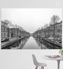 Herengracht, Leiden van Patrick Herzberg op canvas, behang en meer