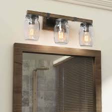 Maybe you would like to learn more about one of these? Farmhouse 3 Light Faux Wood Bathroom Vanity Lighting Glass Wall Sconce W21 Xh9 Xe6 Overstock 29958778