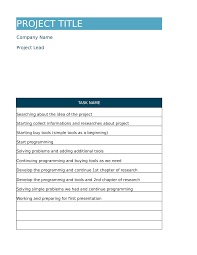 Pdf Gantt Chart Template