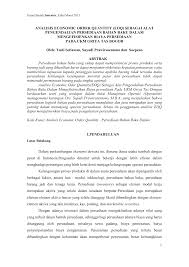 Dan menurut rangkuti (2007) persediaan bahan baku adalah: Eoq Sebagai Alat Pengendalian Persediaan Bahan Baku Dalam