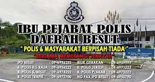 Balai polis trafik jalan tun h s lee, city centre, 50100 kuala lumpur, wilayah persekutuan kuala lumpur, malaysia coordinate: Ibu Pejabat Polis Daerah Besut Home Facebook