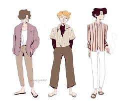 quick casual boys which is your fav i like the blondie drawing illustration ipadpro ipadpr cartoon styles character outfits realistic cartoons