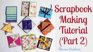 Making your own flat paper flowers for scrapbooking, card making, and other paper crafting projects saves money and allows you to customize your embellishments to fit your design's style and colors. How To Make Scrapbook Pages 9 Different Cards Ideas Diy Scrapbook Tutorial Part Two Youtube