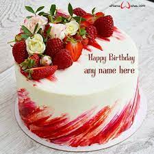 Select any card from following list and edit happy birthday card with your name free. Beautiful Birthday Cake Images Download With Name Enamewishes