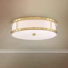 Flush Mount 20 1 4 Wide Liberty Gold Drum Led Ceiling Light 78m24 Lamps Plus
