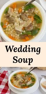 Italian Wedding Soup Is An Easy Recipe With Chicken Broth Mini Meatballs And Pasta Meat Pasta And V Wedding Soup Easy Chicken Recipes Italian Wedding Soup