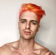 Natural lace base with poly hair replacement system for men. Orange Hair Mens Color Salon Downtown Nyc 10014 10013 Mens Hair Colour Men Hair Color Hair Color Trends